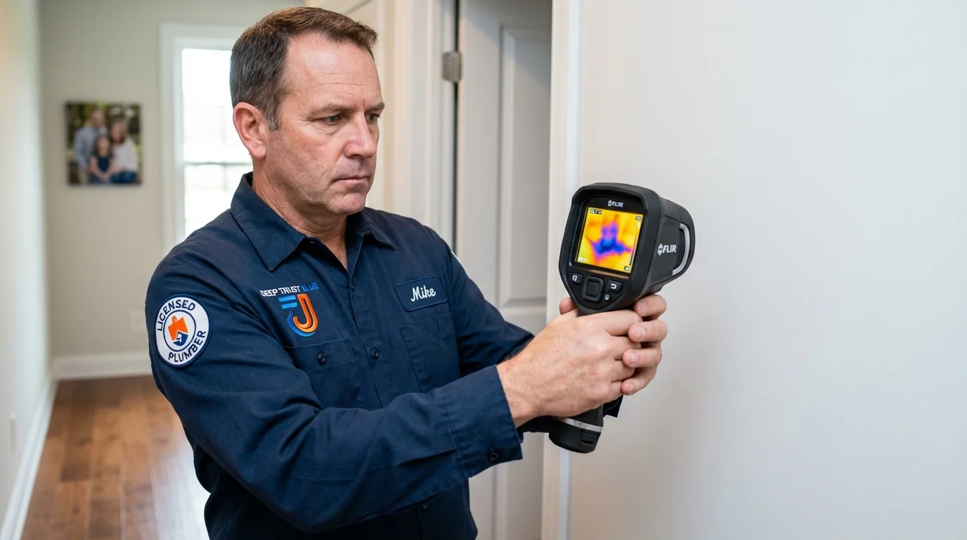 Thermal imaging leak detection by Johns Plumbing LLC in Rotan